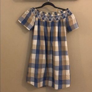 English Factory | Smocked Off Shoulder Dress